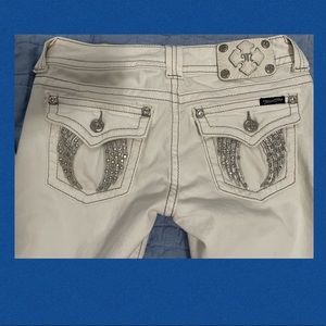 Ivory angel wing miss me jeans.